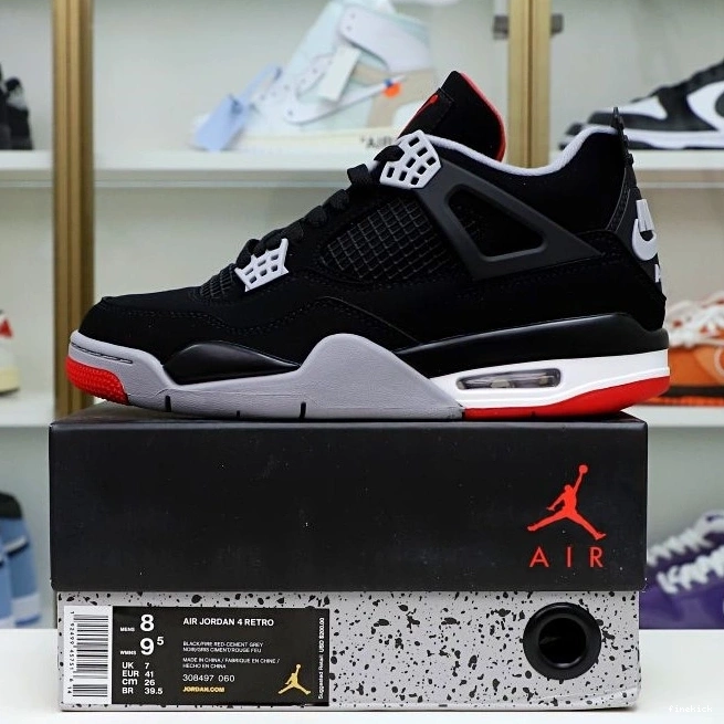 4 RETRO 2019 'BRED' OG AIR JORDAN 0721